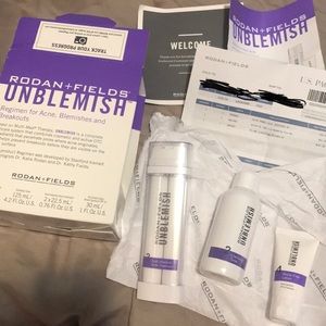 Rodan + Fields Unblemished kit minus face wash
